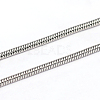 Tarnish Resistant 3.28 Feet 304 Stainless Steel Snake Chains X-CHS-L001-163-2mm-1