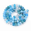 Electroplate Glass Beads Strands EGLA-S194-18B-2