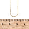 1MM 304 Stainless Steel Cable Chain Necklaces NJEW-T016-15G-5