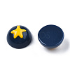 Opaque Resin Enamel Cabochons CRES-N031-017-1