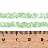 Electroplate Transparent Glass Beads Strands GLAA-N021-4mm-06-4
