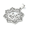 Non-Tarnish Eid Mubarak 201 Stainless Steel Pendants STAS-U003-12P-2