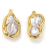 Natural Baroque Pearl Pendants KK-H745-02G-3