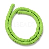 Flat Round Handmade Polymer Clay Beads X-CLAY-R067-6.0mm-50-2