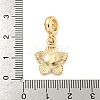 Rack Plating Alloy Enamel Flower European Dangle Charms FIND-B034-55G-01-3