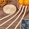 Polyester Rhombus Jacquard Ribbons OCOR-WH0078-128B-4