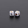 Opaque White Acrylic Beads MACR-Q242-010L-2