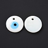 Handmade Lampwork Evil Eye Pendants LAMP-E106-02A-01-3