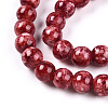 Baking Paint Glass Beads Strands DGLA-N003-8mm-A02-3