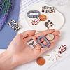 DIY Geometric Acrylic Dangle Earrings Making Kit DIY-TA0009-28-6