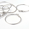 Brass Earring Findings Hoops EC108-3NF-4
