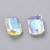 Glass Rhinestone Pendants RGLA-A024-J03-001SI-2