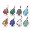Natural & Synthetic Mixed Stone Pendants G-L512-C-1