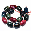 Natural Multi-Color Agate Beads Strands G-S370-055B-01-2