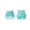 Two Tone Transparent Spray Painted Glass Beads GLAA-T022-22-C02-2
