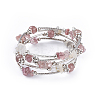 Five Loops Natural & Synthetic Mixed Stone Wrap Bracelets BJEW-JB04488-2