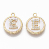 Brass Micro Pave Cubic Zirconia Pendants KK-T062-04E-NF-1