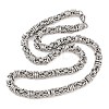 9MM 304 Stainless Steel Byzantine Chain Necklaces for Men SA-T001-02AS-4