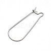 304 Stainless Steel Hoop Earring Settings X-STAS-N075-03-1