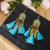 Alloy Oval Chandelier Earrings FS-WGD7741-11-1