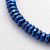 Electroplate Non-magnetic Synthetic Hematite Beads Strands G-J208C-05-1