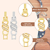 DICOSMETIC 10Pcs 2 Colors Rack Plating Brass Micro Pave Clear Cubic Zirconia Watch Band Clasps ZIRC-DC0001-08-4