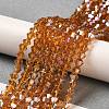 Transparent Electroplate Glass Beads Strands LS-GLAA-F029-2mm-A28-4