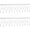 2Yards Polyester with Plastic Imitation Pearl Beads Tassel Ribbons OCOR-GF0004-99A-1
