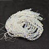 Imitate Austrian Crystal Electroplate Glass Round Bead Strands GLAA-F030-4mm-B01-3