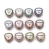 12Pcs 12 Style 304 Stainless Steel European Beads Sets STAS-F278-29P-1