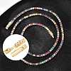 925 Sterling Silver Micro Pave Clear Cubic Zirconia Bayonet Clasps STER-C016-01B-G-2