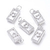 Brass Micro Pave Cubic Zirconia Pendants KK-I673-34P-1