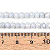 Anti-Tarnish Electroplate Rondelle Glass Beads Strands EGLA-T021-4mm-17-01-4