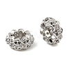 Brass Micro Pave Cubic Zirconia Beads KK-C155-14P-2