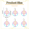 Ion Plating(IP) 201 Stainless Steel Filigree Pendants Locking Stitch Markers HJEW-PH01562-2