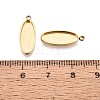 304 Stainless Steel Pendant Cabochon Component STAS-Q113-25B-G-3