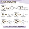 240Pcs 12 Styles Brass Open Jump Rings KK-LP0001-35-2