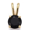 Brass Micro Pave Cubic Zirconia Pendants KK-P192-04-G04-1
