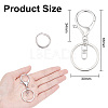 DELORIGIN 40Pcs Alloy Split Key Rings DIY-DR0001-13-2