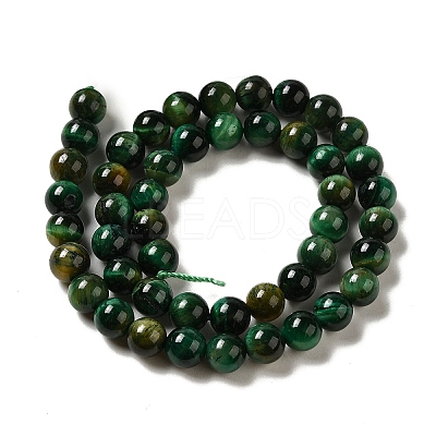 Grade AB+ Dyed Natural Tiger Eye Beads Strands X-G-G102-A01-03-1
