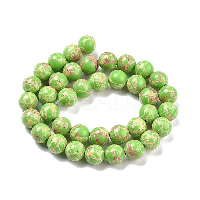 Synthetic Imperial Jasper Beads Strands G-E568-01C-01-1