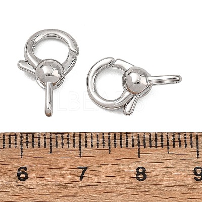SHEGRACE Brass Spring Ring Clasps XGRQ58507-786P-1