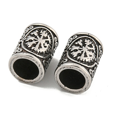 316 Surgical Stainless Steel European Beads STAS-Q326-03AS-04-1