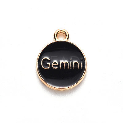 Alloy Enamel Pendants X-ENAM-S124-01A-08I-1