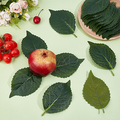 Polyester Artificial Leaf AJEW-WH0752-284A-1