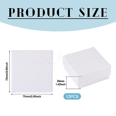 Rhombus Textured Cardboard Gift Storage Boxes CON-TAC0010-03B-01-1