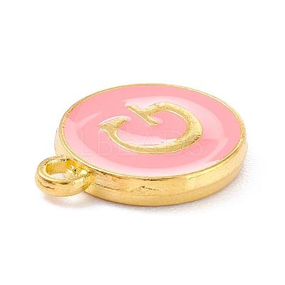 Golden Plated Alloy Enamel Charms ENAM-Q437-14G-1