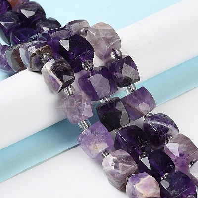 Natural Amethyst Beads Strands G-B065-A02-1