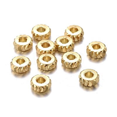 Brass Spacer Beads KK-K249-03A-G-1