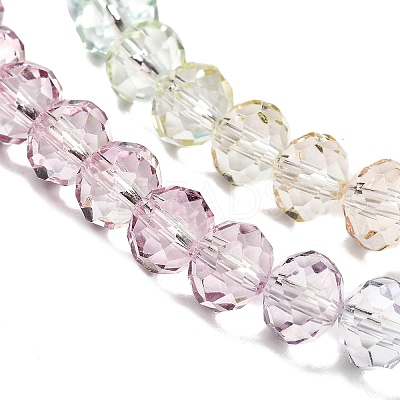 Transparent Painted Glass Beads Strands DGLA-A034-T6mm-A15-1